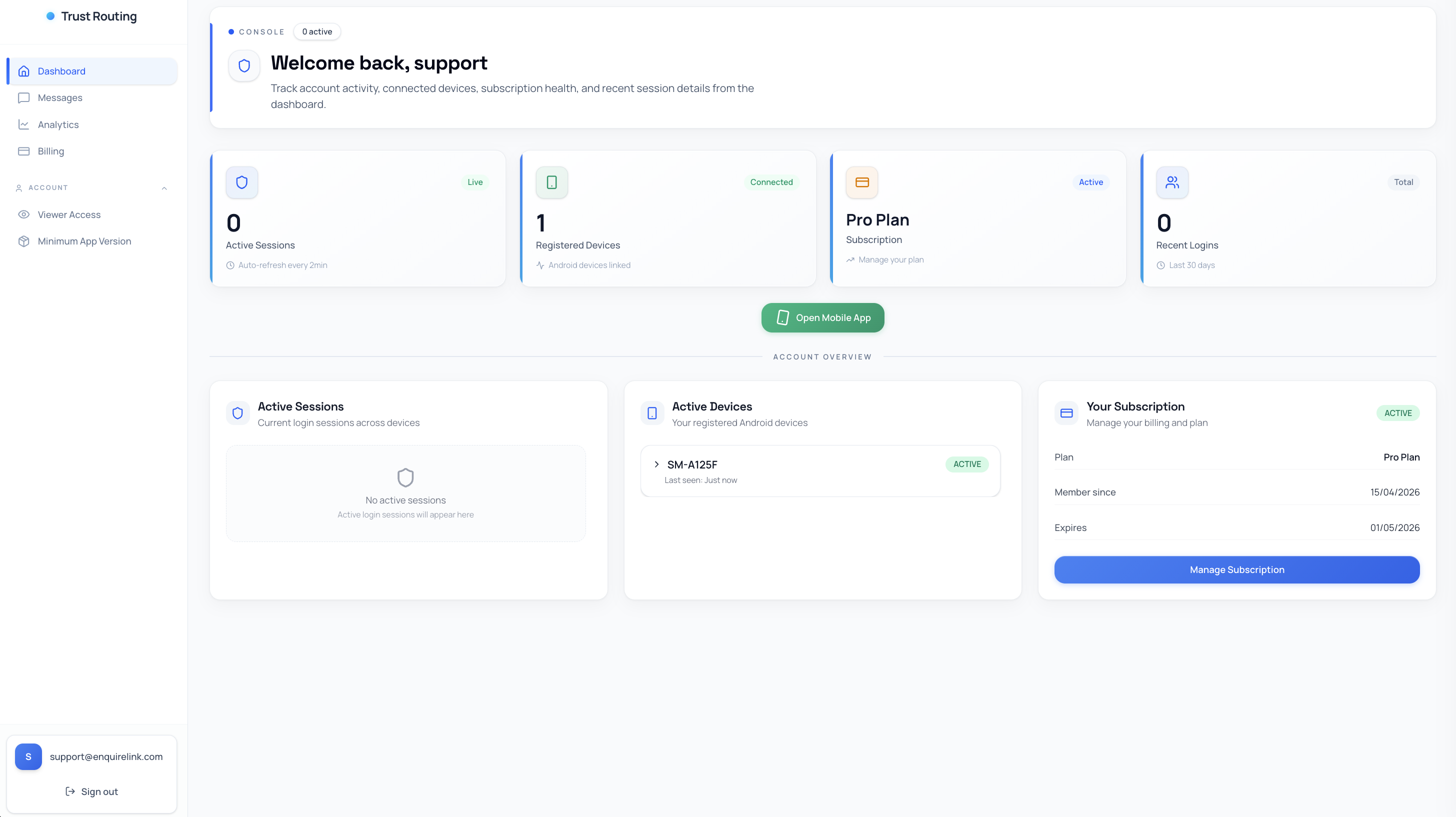 Admin Dashboard